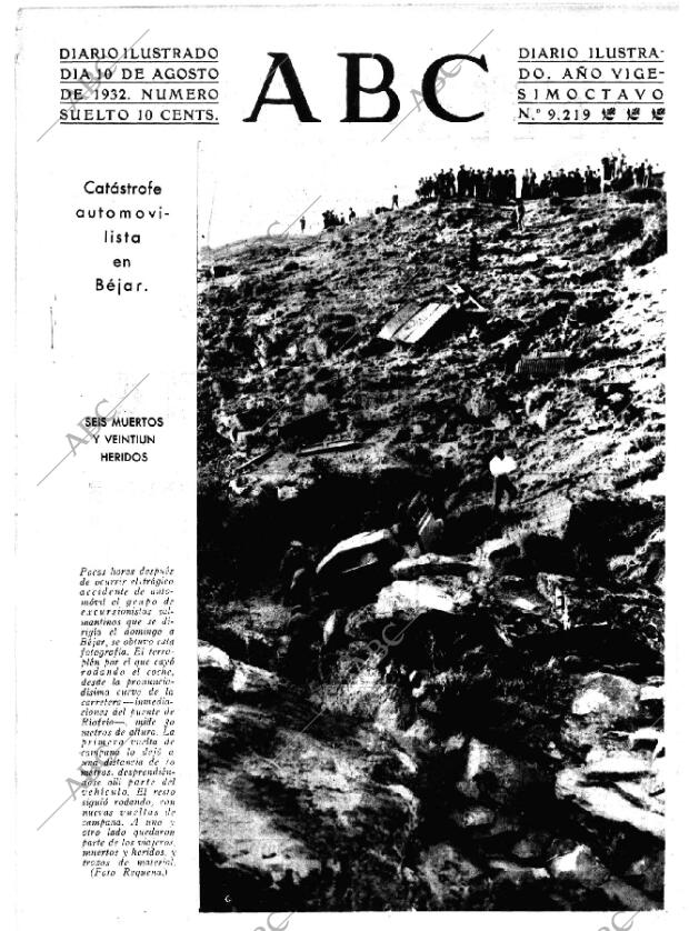 ABC MADRID 10-08-1932 página 1