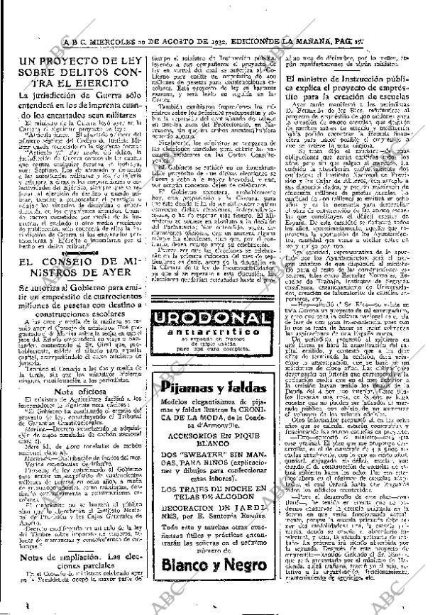 ABC MADRID 10-08-1932 página 17
