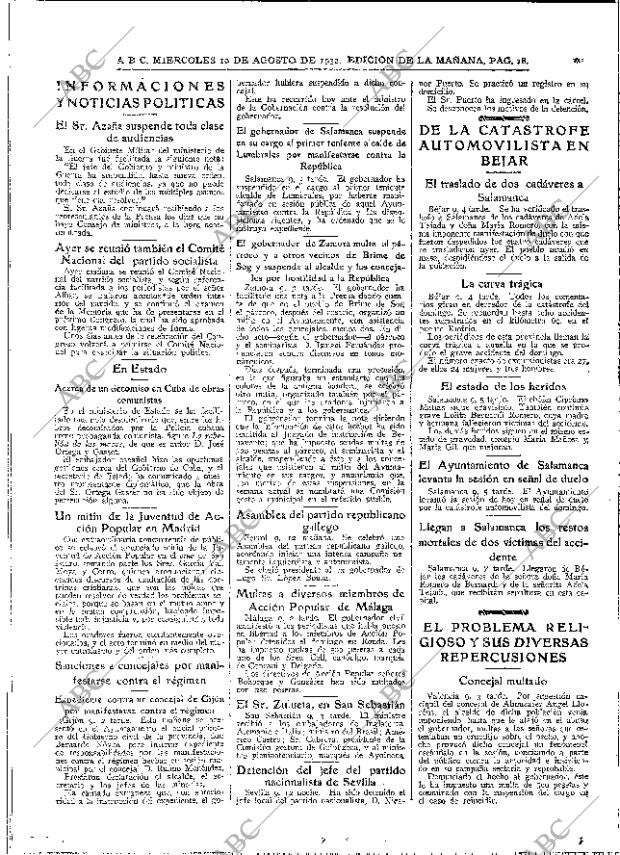 ABC MADRID 10-08-1932 página 18