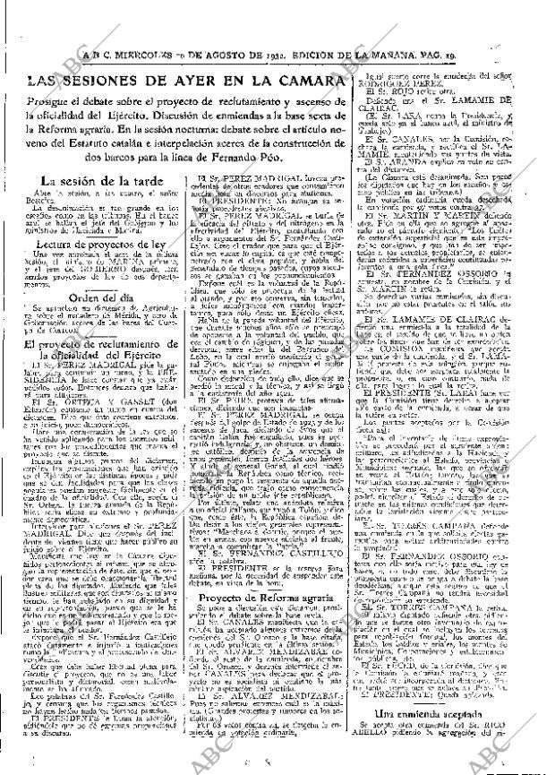 ABC MADRID 10-08-1932 página 19