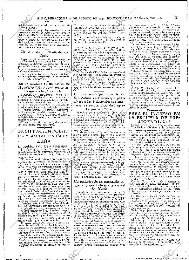 ABC MADRID 10-08-1932 página 22