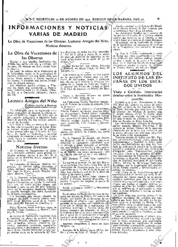 ABC MADRID 10-08-1932 página 27