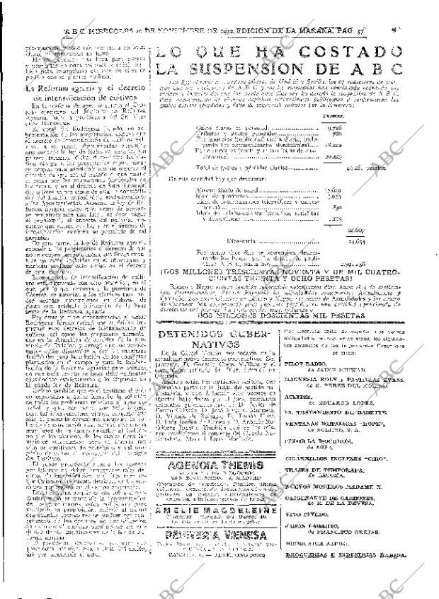 ABC MADRID 30-11-1932 página 37