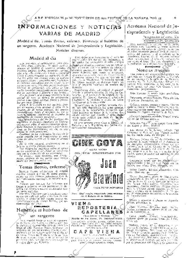 ABC MADRID 30-11-1932 página 55