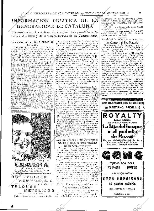 ABC MADRID 30-11-1932 página 57