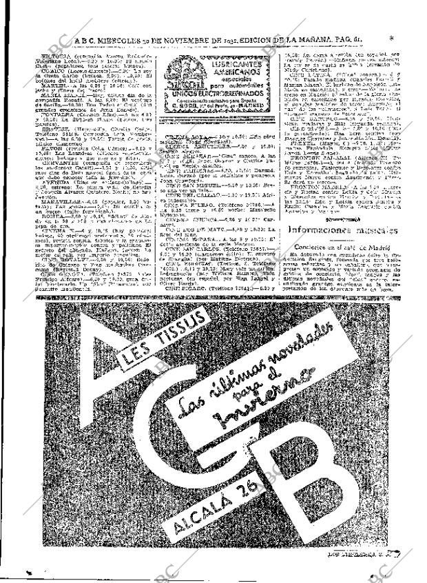 ABC MADRID 30-11-1932 página 61