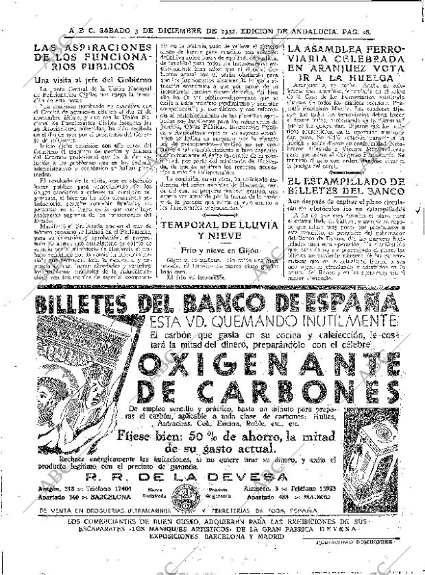 ABC SEVILLA 03-12-1932 página 28