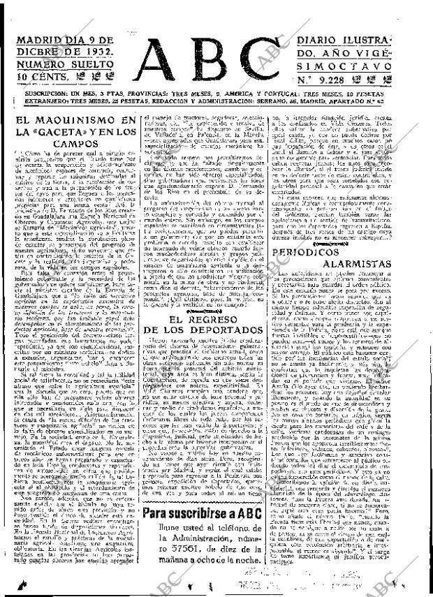 ABC MADRID 09-12-1932 página 15
