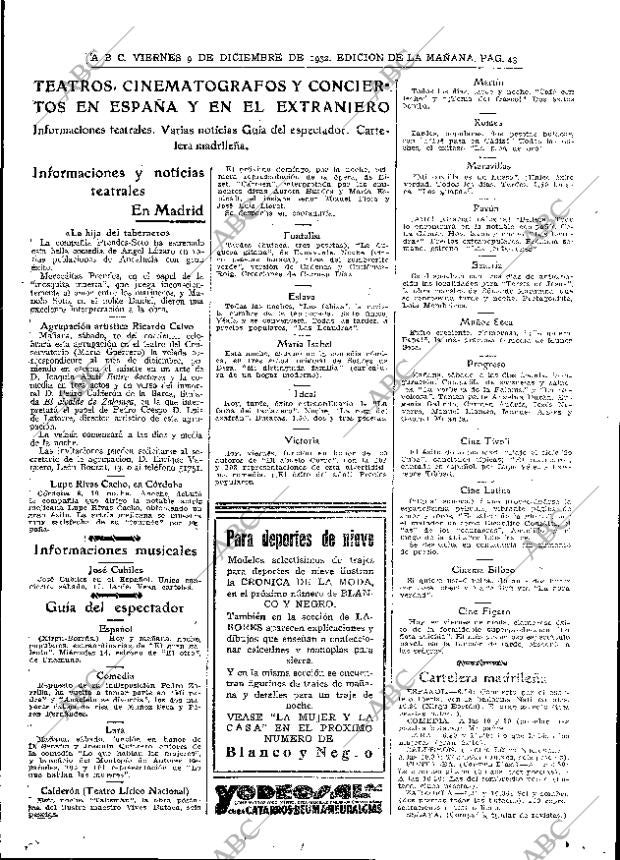 ABC MADRID 09-12-1932 página 43