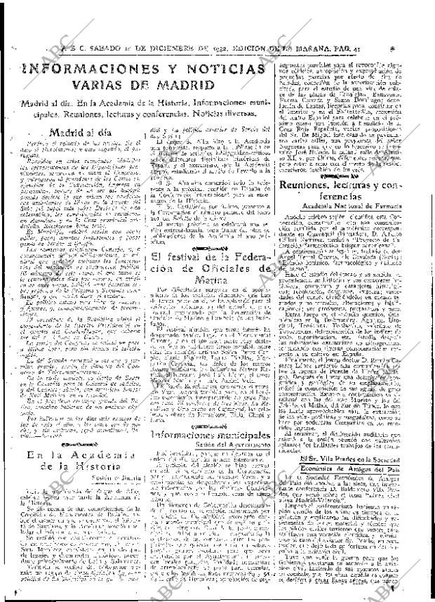 ABC MADRID 10-12-1932 página 41