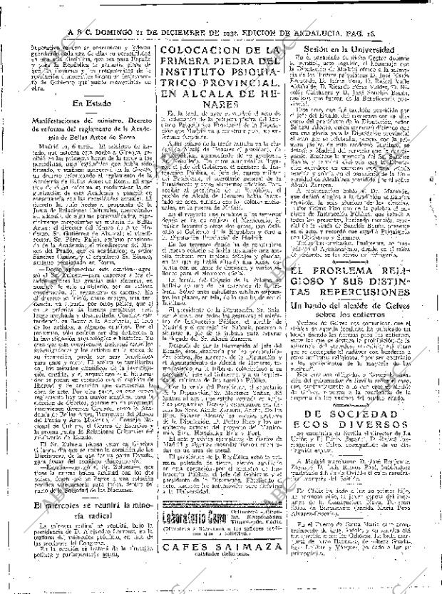 ABC SEVILLA 11-12-1932 página 16
