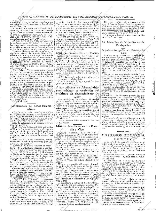 ABC SEVILLA 20-12-1932 página 20