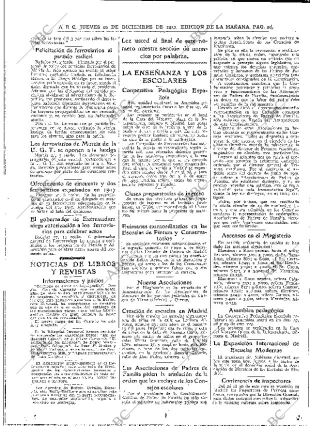 ABC MADRID 22-12-1932 página 20