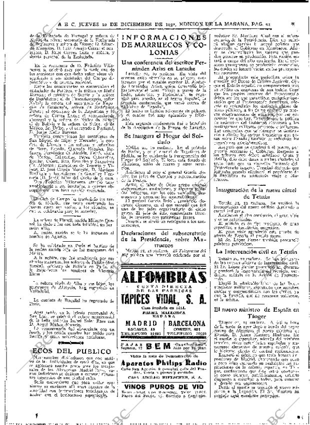 ABC MADRID 22-12-1932 página 22
