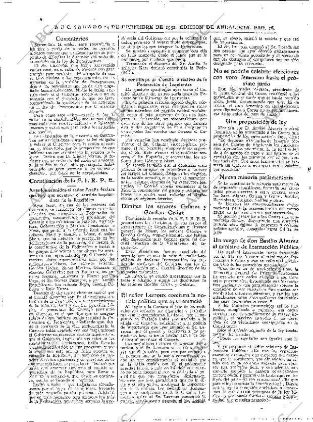 ABC SEVILLA 24-12-1932 página 16