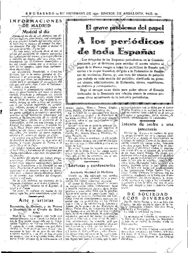ABC SEVILLA 24-12-1932 página 27