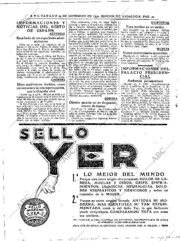 ABC SEVILLA 24-12-1932 página 30