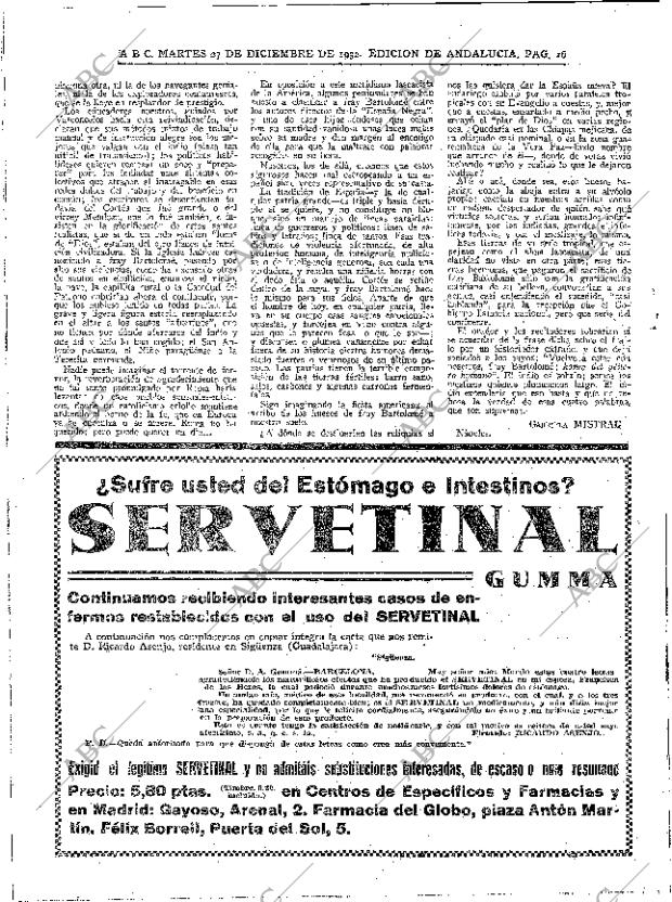 ABC SEVILLA 27-12-1932 página 16