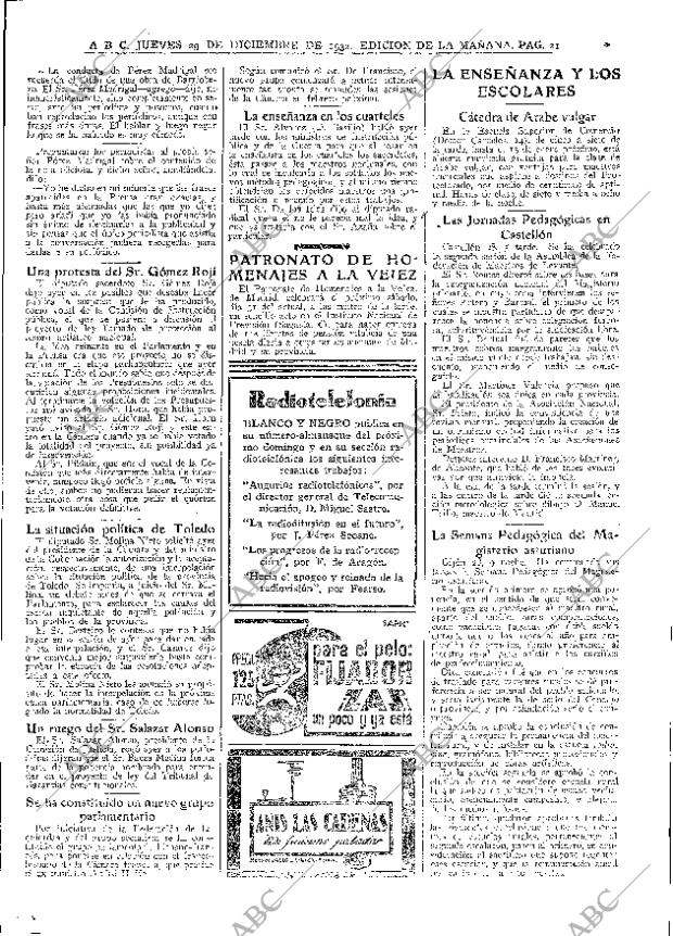 ABC MADRID 29-12-1932 página 21