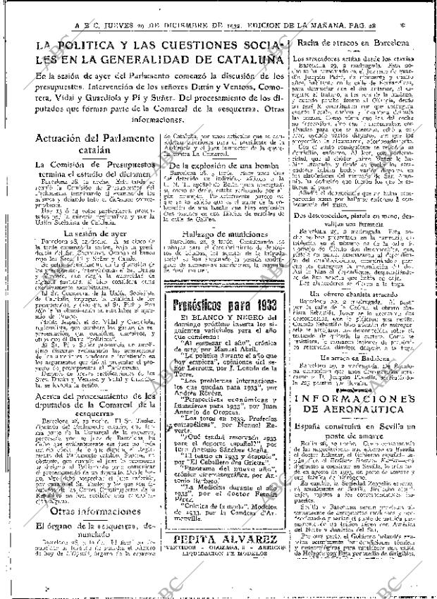 ABC MADRID 29-12-1932 página 28