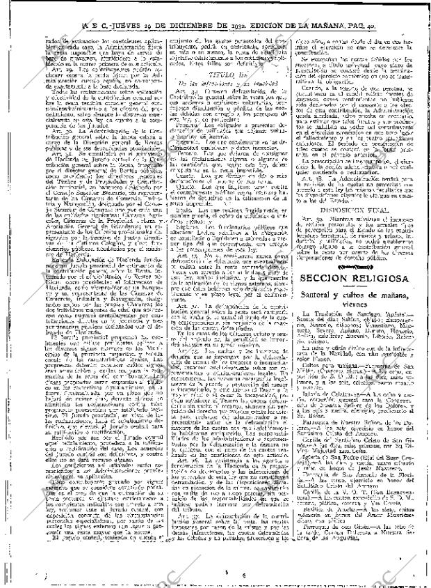 ABC MADRID 29-12-1932 página 40