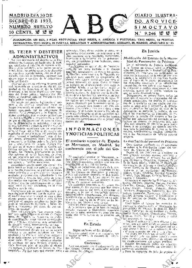 ABC MADRID 30-12-1932 página 15