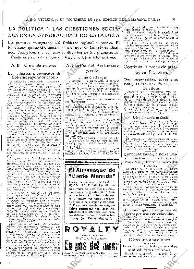 ABC MADRID 30-12-1932 página 25