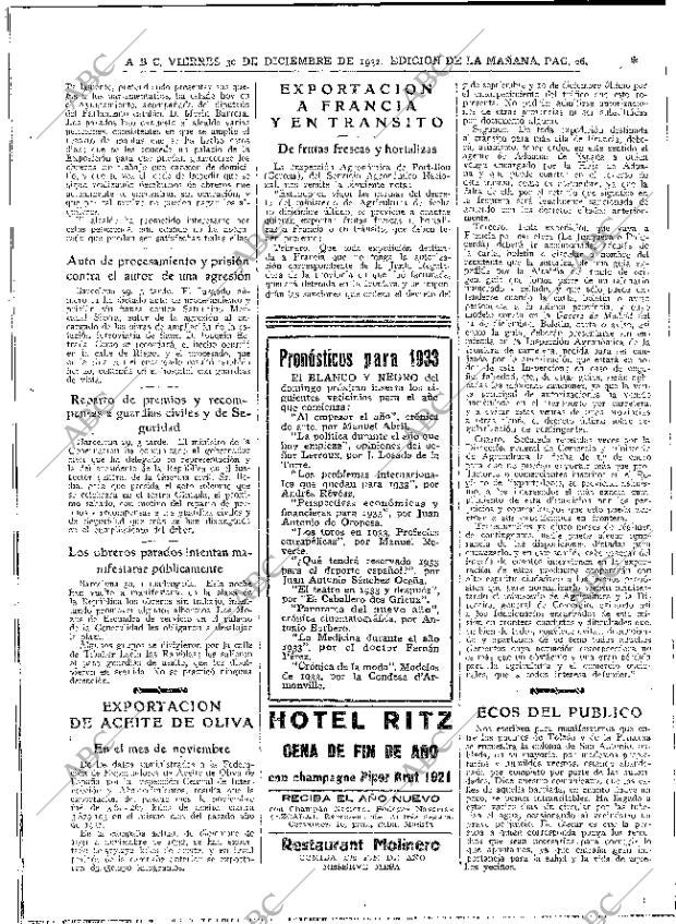 ABC MADRID 30-12-1932 página 26