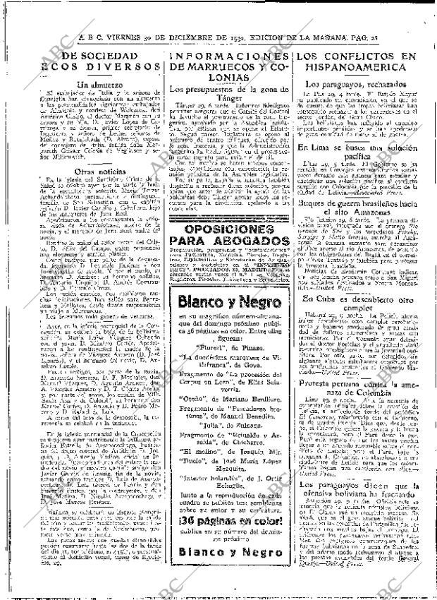 ABC MADRID 30-12-1932 página 28