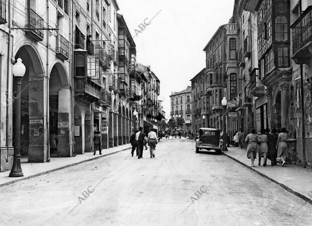 Calahorra (La Rioja), 1933. Calle Grande de Calahorra