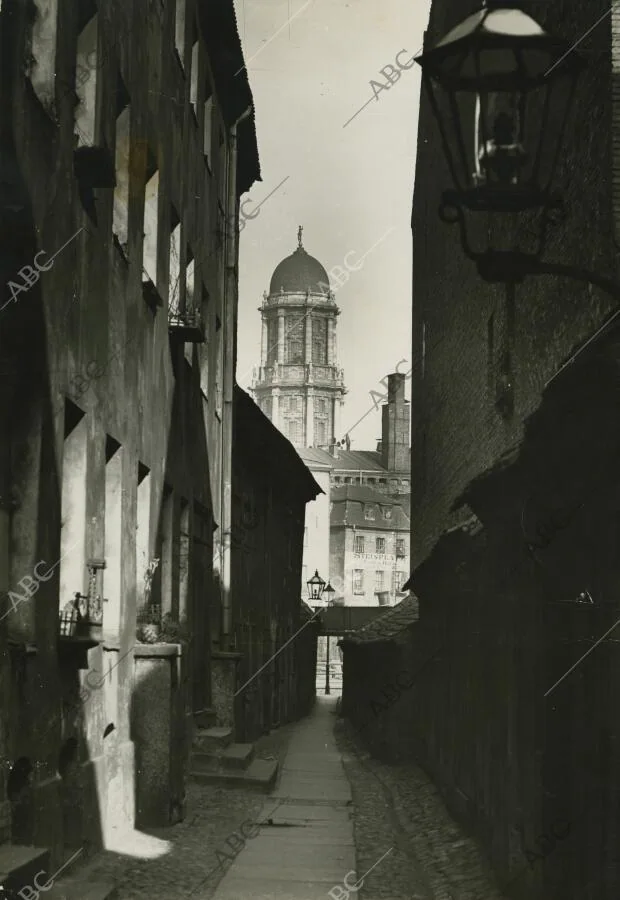 Berlín (Alemania), 1933. Vista de una calle vacía