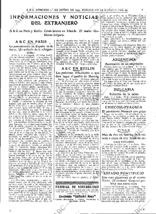 ABC MADRID 01-01-1933 página 13