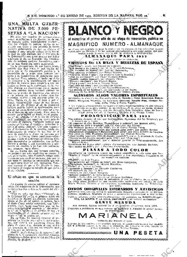ABC MADRID 01-01-1933 página 3