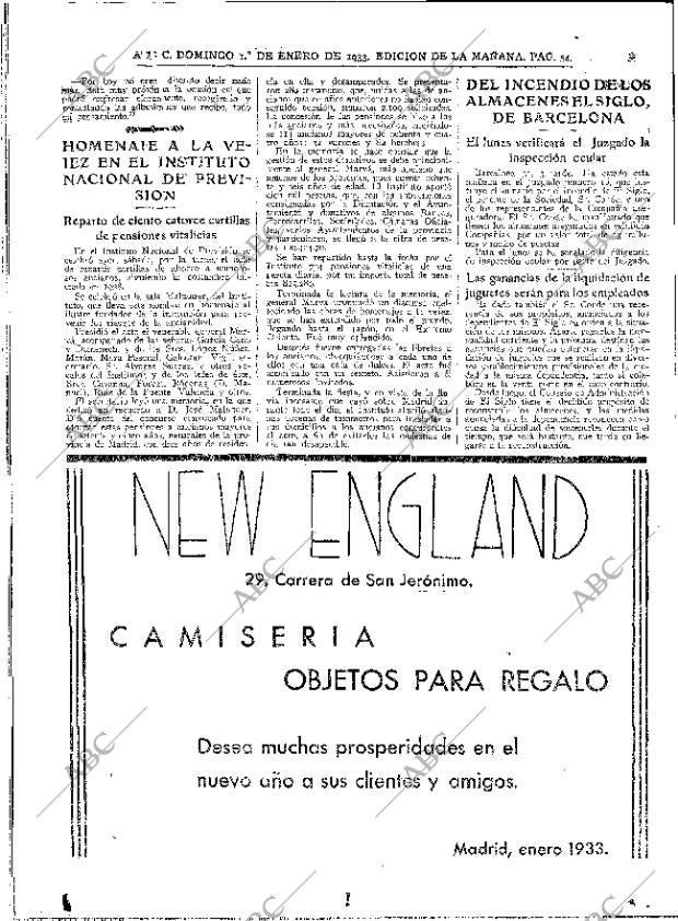 ABC MADRID 01-01-1933 página 8
