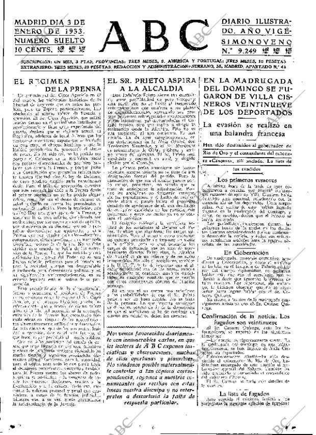 ABC MADRID 03-01-1933 página 15