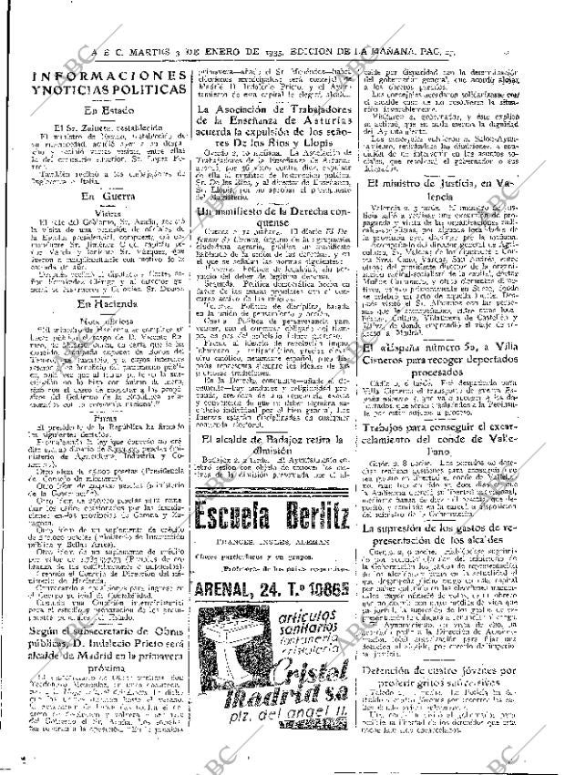 ABC MADRID 03-01-1933 página 23