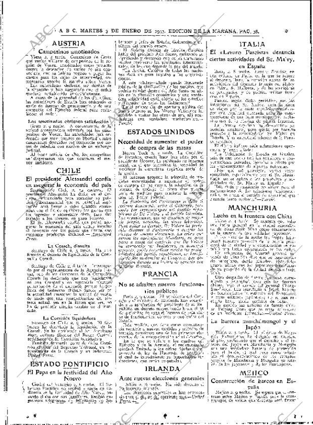 ABC MADRID 03-01-1933 página 38
