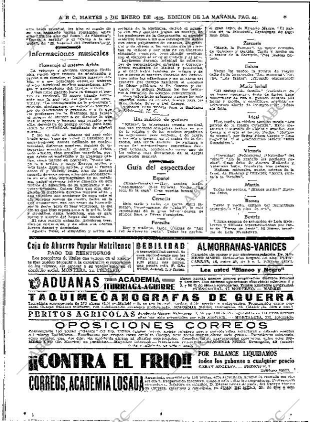 ABC MADRID 03-01-1933 página 44