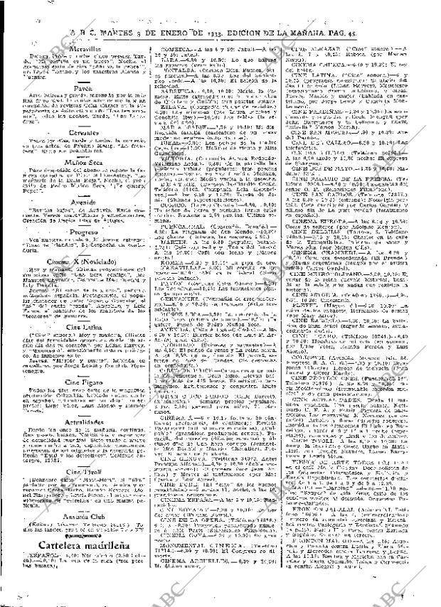 ABC MADRID 03-01-1933 página 45