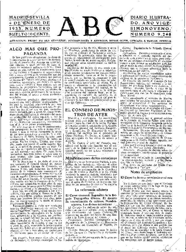 ABC SEVILLA 04-01-1933 página 15