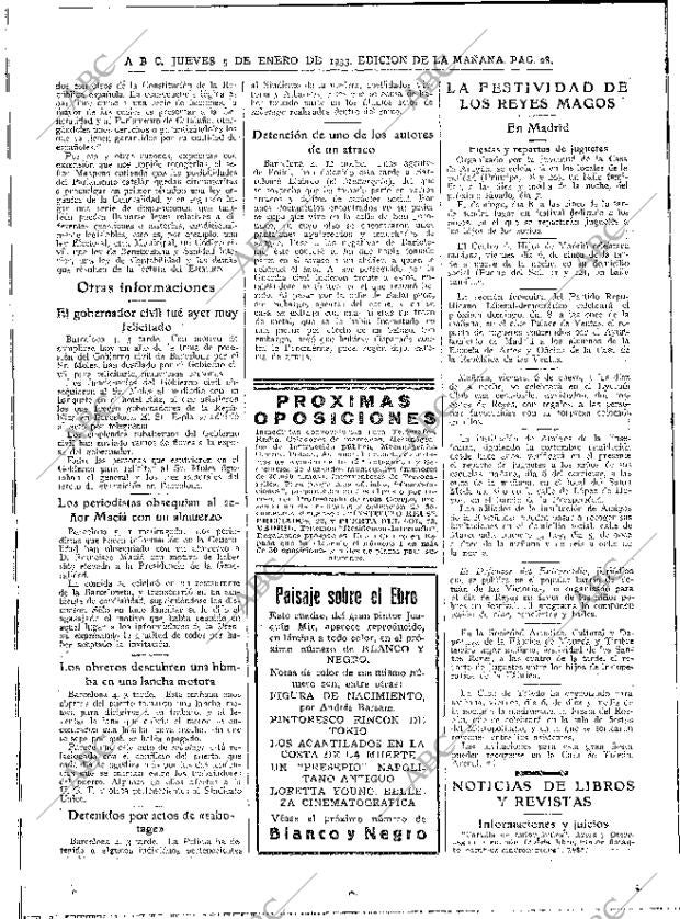 ABC MADRID 05-01-1933 página 28