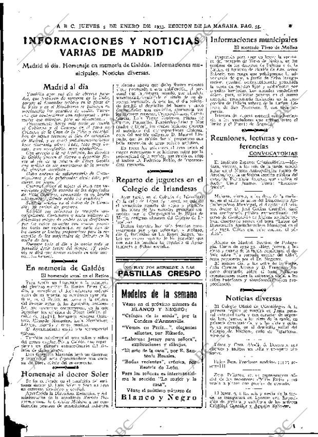 ABC MADRID 05-01-1933 página 35