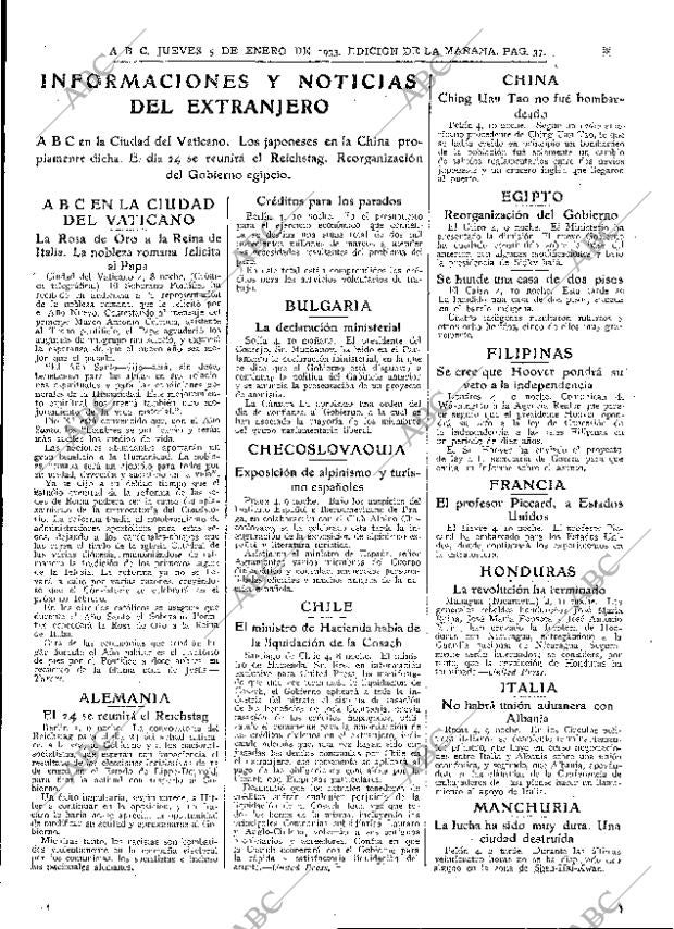 ABC MADRID 05-01-1933 página 37