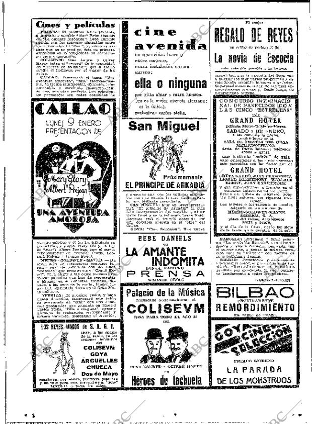 ABC MADRID 06-01-1933 página 16