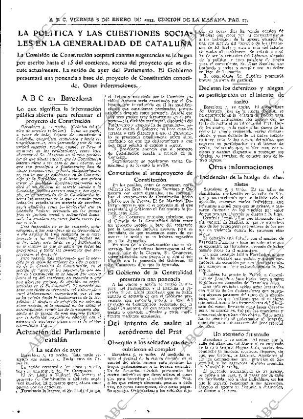 ABC MADRID 06-01-1933 página 27