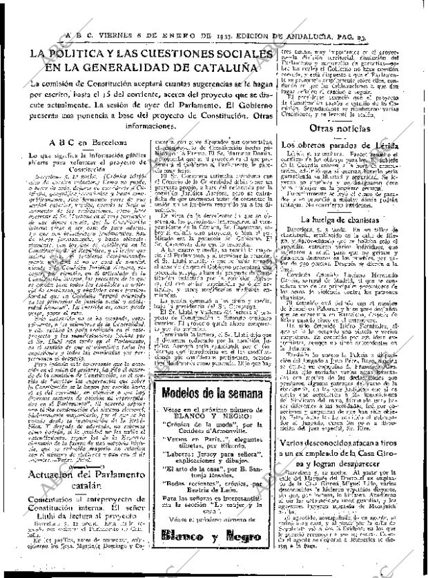 ABC SEVILLA 06-01-1933 página 21