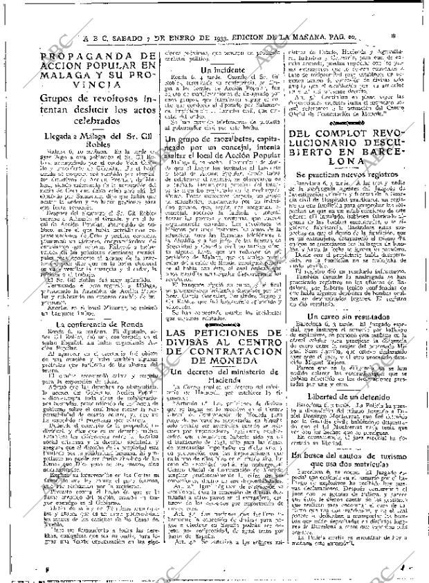 ABC MADRID 07-01-1933 página 20