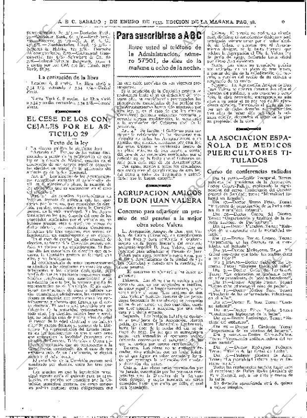 ABC MADRID 07-01-1933 página 38