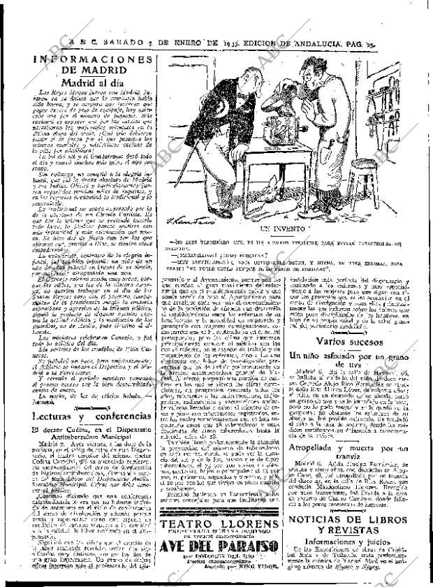 ABC SEVILLA 07-01-1933 página 25