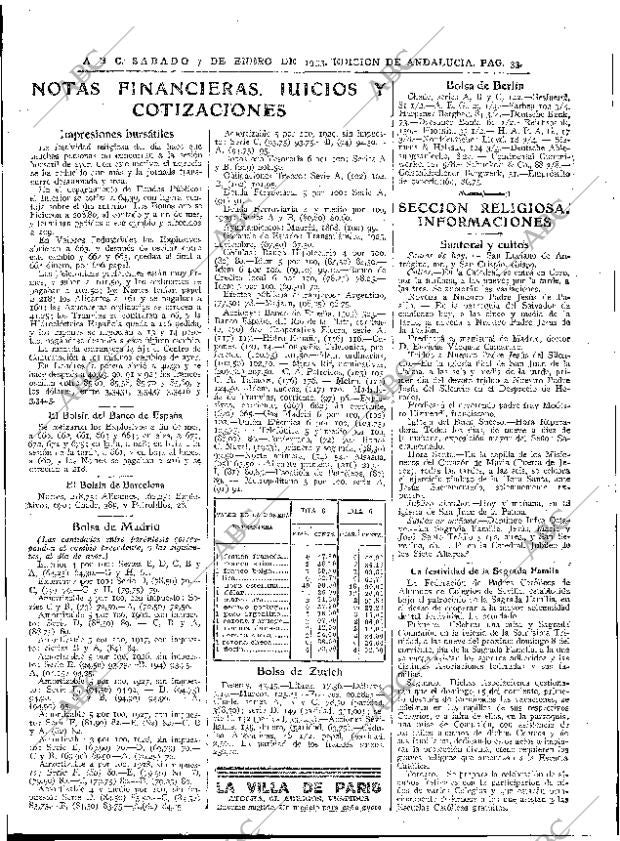 ABC SEVILLA 07-01-1933 página 33